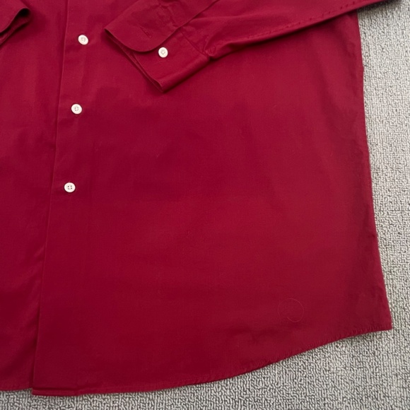 Alexander Julian Colours Shirt XL Burgundy Button Up Single Needle Luxury Men - Picture 7 of 12